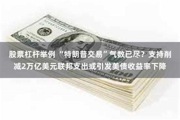 股票杠杆举例 “特朗普交易”气数已尽？支持削减2万亿美元联邦支出或引发美债收益率下降