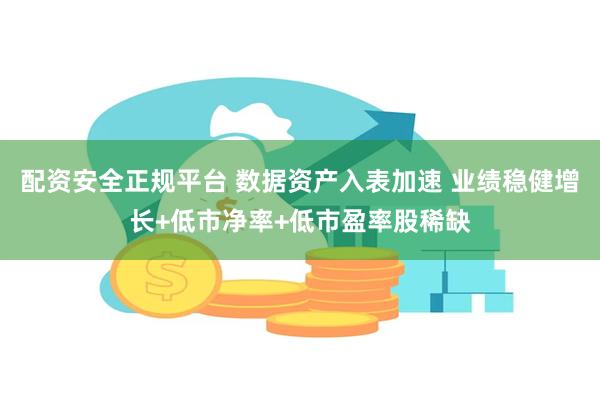 配资安全正规平台 数据资产入表加速 业绩稳健增长+低市净率+低市盈率股稀缺